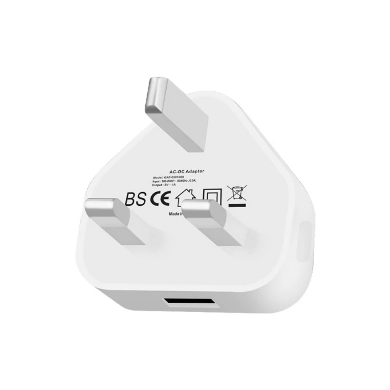 Универсальный порт USB адаптер питания 5 В 1A штепсельная вилка стандарта Великобритании зарядное устройство для iPhone samsung huawei путешествия USB настенный адаптер
