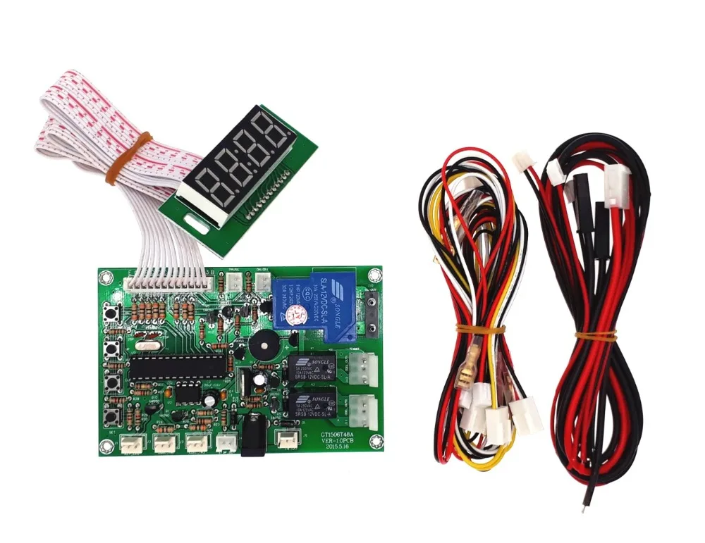 Kontrol Waktu Timer Papan Power Supply dengan Koin Berubah untuk Koin