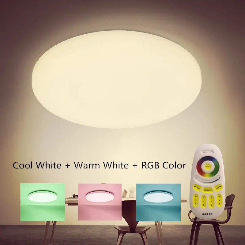 RGB Диммируемый 33 Вт 20 Вт светодиодный потолочный светильник 165-245 В Современная гостиная кровать для столовой и кухни фойе Ванна 15-30 квадратных метров
