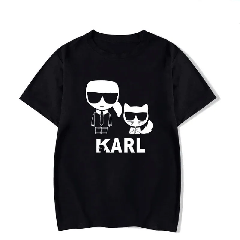 

Karl Lagerfeld T Shirt Women Unisex Summer 2019 Vogue Short Sleeve Funny T Shirts Harajuku Tumblr Tshirt