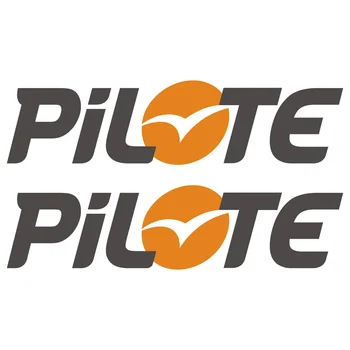 

For 2 x PiLOTE 50cm x 12,5cm aufkleber sticker wohnmobil camper wohnwagen caravan Car Styling