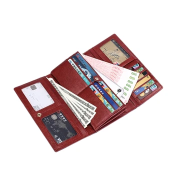 

NoEnName_Null Fashion Women Leather Wallet Case Clutch Purse Lady Long High Quality Genuine Leather Wallet