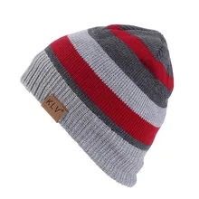 Мужская и женская вязаная шапка в полоску, шерстяная Круглая Шапочка, шапка для осени и зимы, уличная NGD88