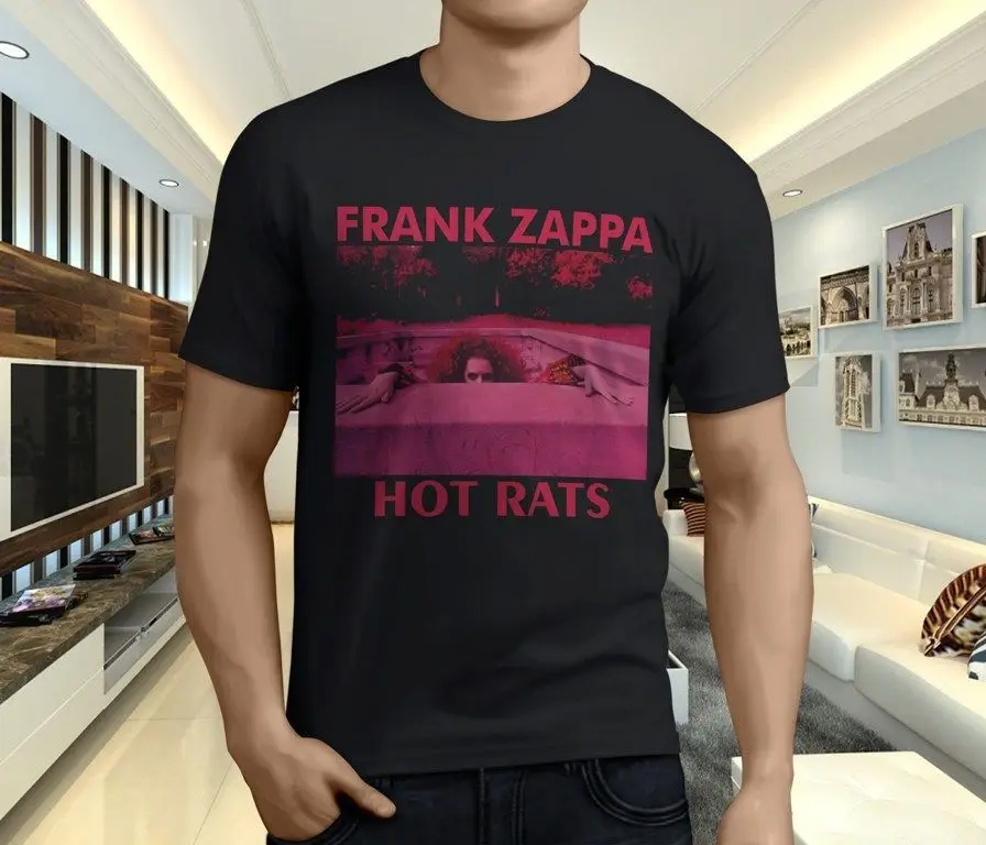 Новая классная мужская Черная футболка Frank Zappa Hot Rats Music Singer Legend Размер S-3XL100 %