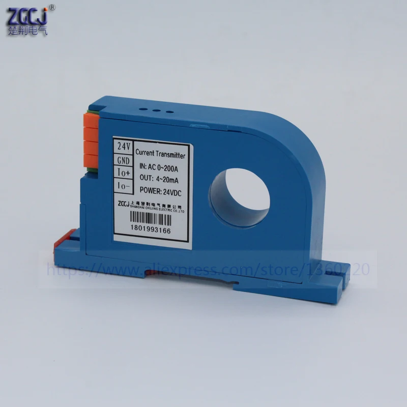 CJ ACI perforation AC 0 200A Current Transmitter 4 20mA,0 20mA ,0 5V ,0