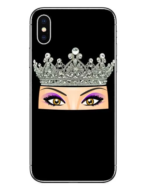 Мусульман Gril/глаза уникальный ПК чехол для телефона iPhone 5 5S SE 6 S Plus 7 8 плюс женщина
