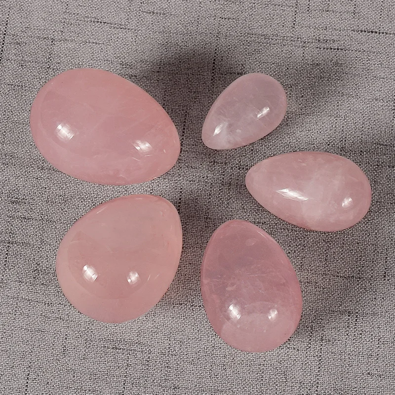1 kos neobdelani naravni vrtni kvarc Yoni jajce Jade jajce kristalna kroglica medenični Kegel vaja vaginalna zategovalna sfera