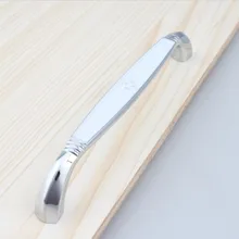 96mm white silver modern furniture handles white drawer cabinet door pulls knos shiny silver chrome dresser cupboard door handle