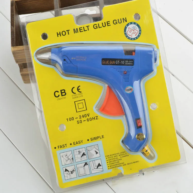 11mm Hot Melt Adhesive Guns 100W Thermostat Hot Melt Glue Gun Blue Fast
