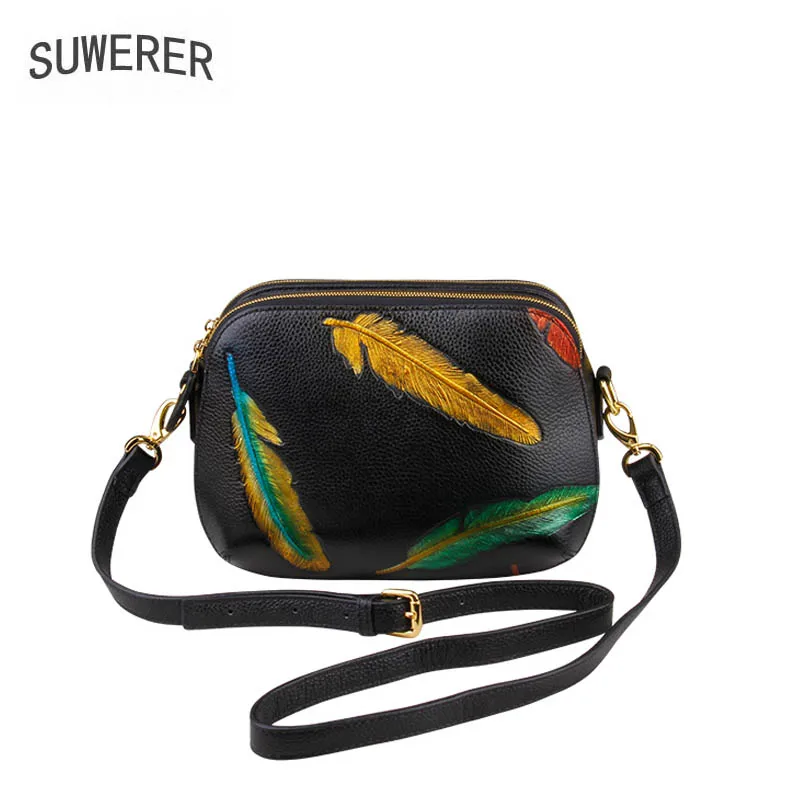 

Genuine Leather handbag 2018 New Style Original Party Bag Luxurious embossed shoulder crossbody bag Shell package
