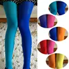 Girls Patchwork Footed Tights Women Stretchy Pantyhose Stockings Elastic Two Color Silk Stockings Female Skinny Legs Pantyhose 5