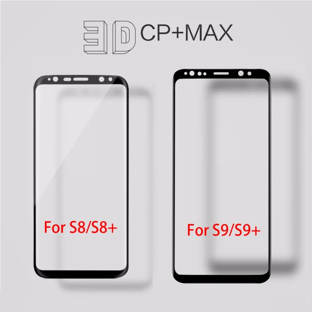 sFor Samsung Galaxy S8 S9 Plus Tempered Glass Full Cover Nillkin 3D CP+ Max Screen Protector For Samsung Galaxy S8/ S9+ Plus
