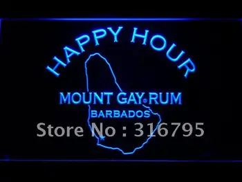 

648 Mount Gay Rum Barbados Happy Hour LED Neon Sign with On/Off Switch 20+ Colors 5 Sizes to choose