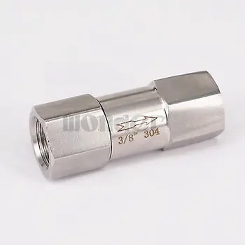 

3/8" BSP Female 304 Stainless Steel One way Check Valve Non-return In Line Valve