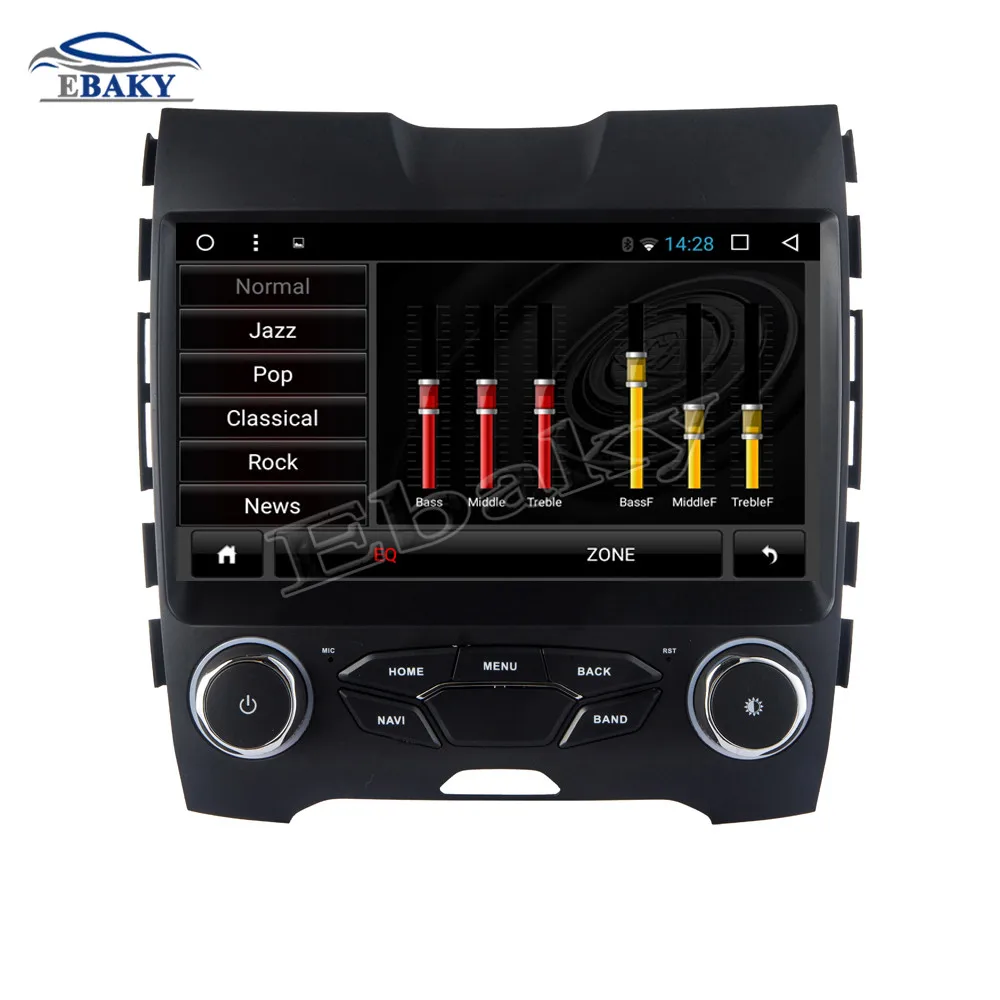 Flash Deal NaviTopia 9inch Octa Core Android 7.1 8.1 Car DVD GPS Navigation for Ford EDGE 2015 Auto Multimedia Radio Stereo 19
