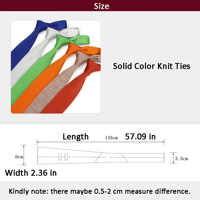 Популярные тонкие вязаные галстуки из полиэстера 6 см, Классические однотонные мужские галстуки, роскошные модные трендовые Галстуки