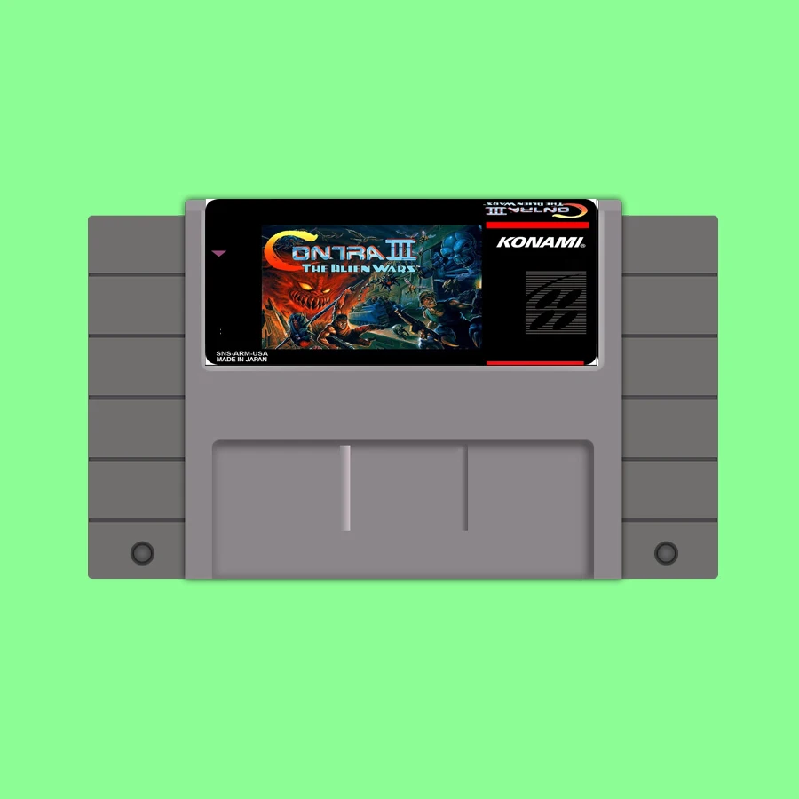 

New arrival 16bit super game card Contra III-The Alien Wars