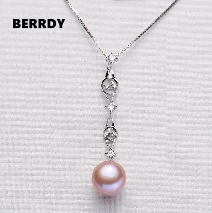 925 Sterling Silver Pearl Pendant Settings Pendant Findings Pendant