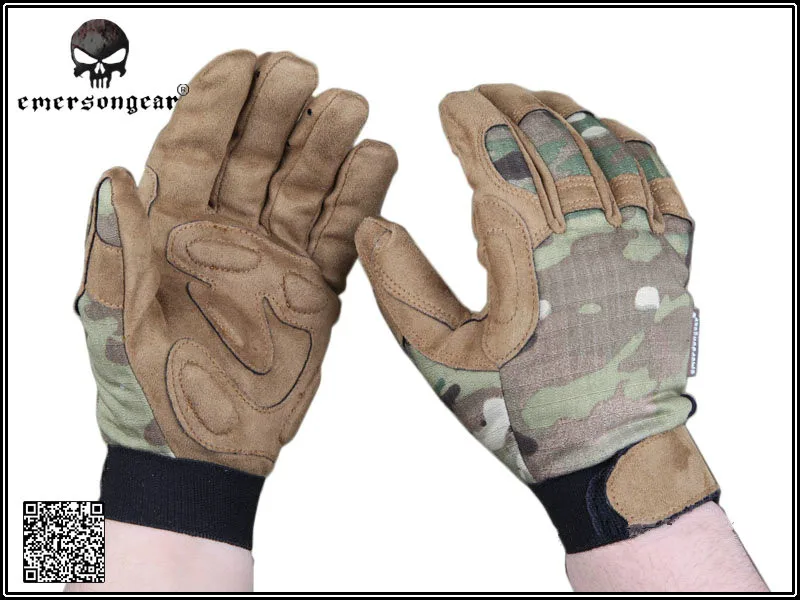 Emersongear Тактические Легкие камуфляжные боевые военные перчатки EM5368 Multicam|multicam