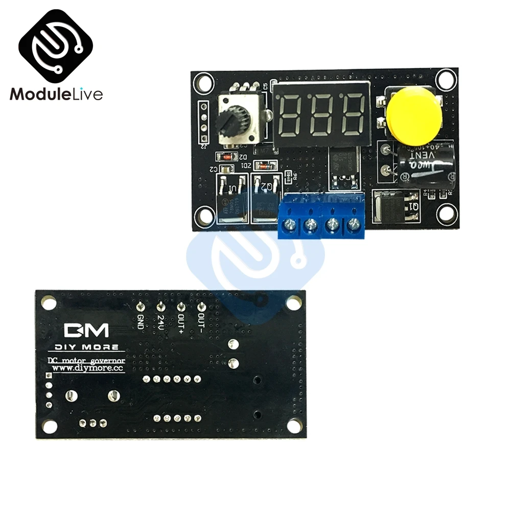 DC 6-30V 12V 24V MAX 8A Pwm Motor Speed Controller With Digital Display Switch