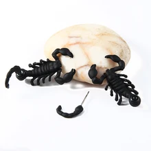 WIWI 1 пара Черный скорпион серьги гвоздики для женщин мужчин панк улица ретро серьги Новинка альтернатива серьги ювелирные изделия