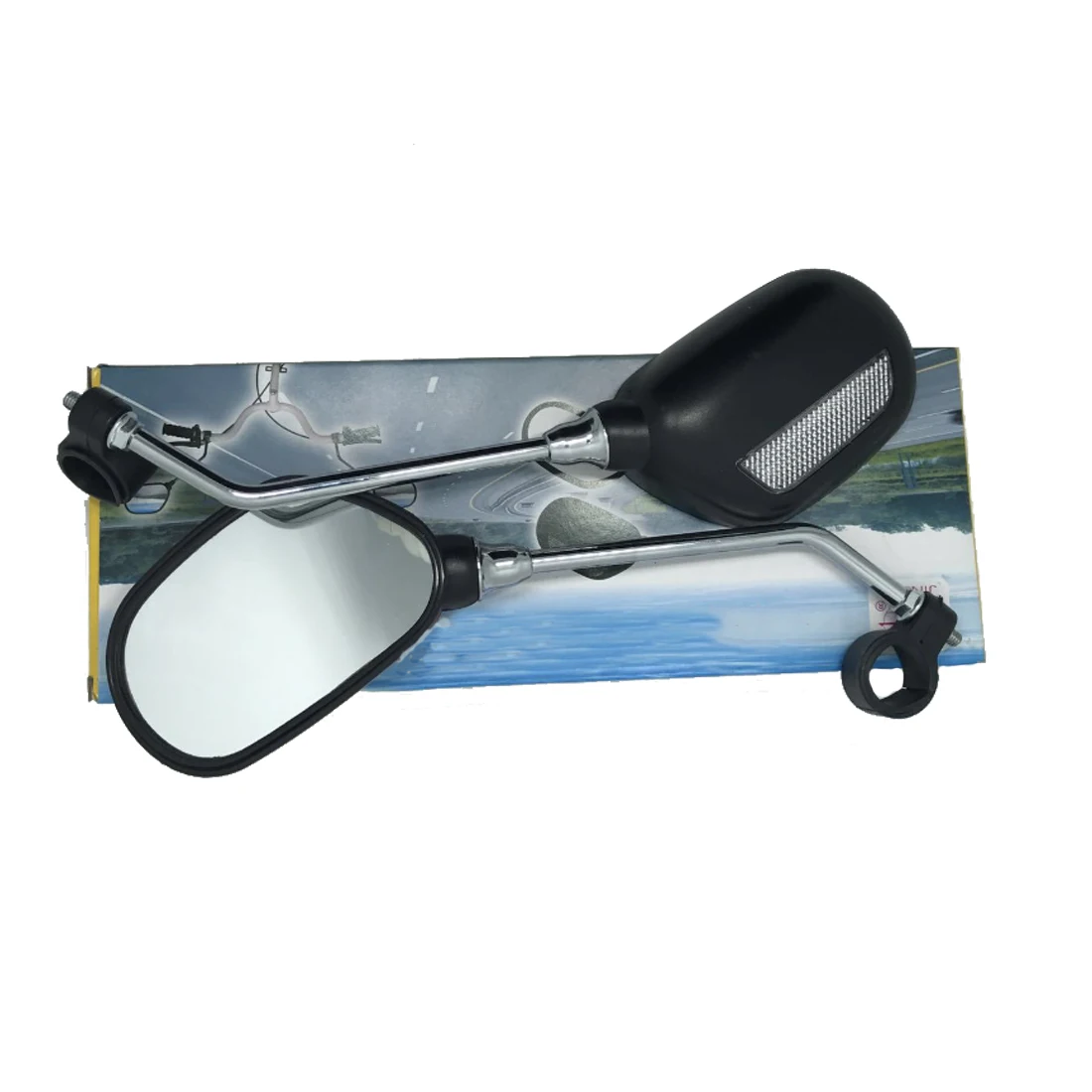1 Pair Bicycle Rear View Glass Mirror Bike Cycling Wide Range Back
