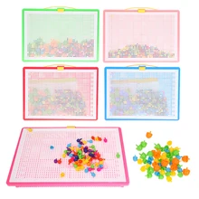 296 шт креативная мозаика игрушка Подарки дети ногтей композитная картина головоломка креативная мозаика гриб Набор ногтей головоломка игрушки