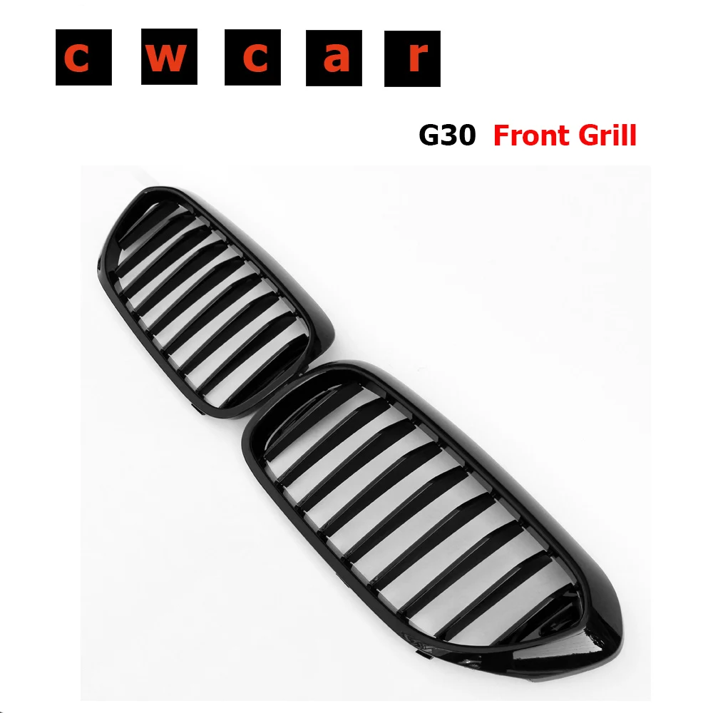 Abs Black Car Styling Front Racing Grill Grille For Bmw G30 New 5