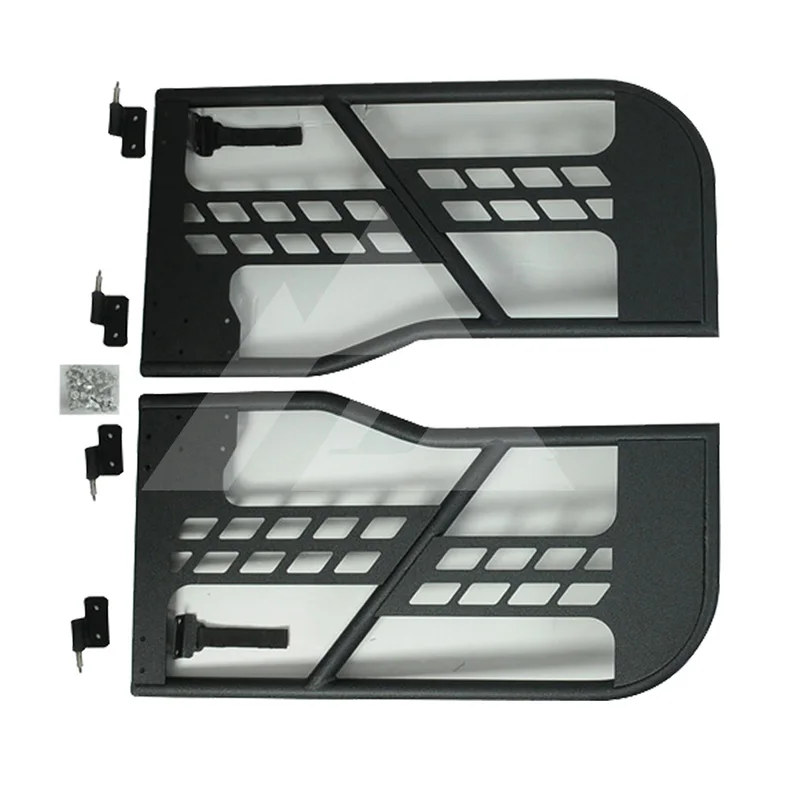 Черные стальные полутрубчатые двери с боковым зеркалом для jeep wrangler jk 07-15 2 двери авто продукты