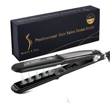 Healthy and silky Professional Ceramic Steam Hair Straightener Fast Heating Hair Flat Iron Vapor Hair Straightening Iron x-lash