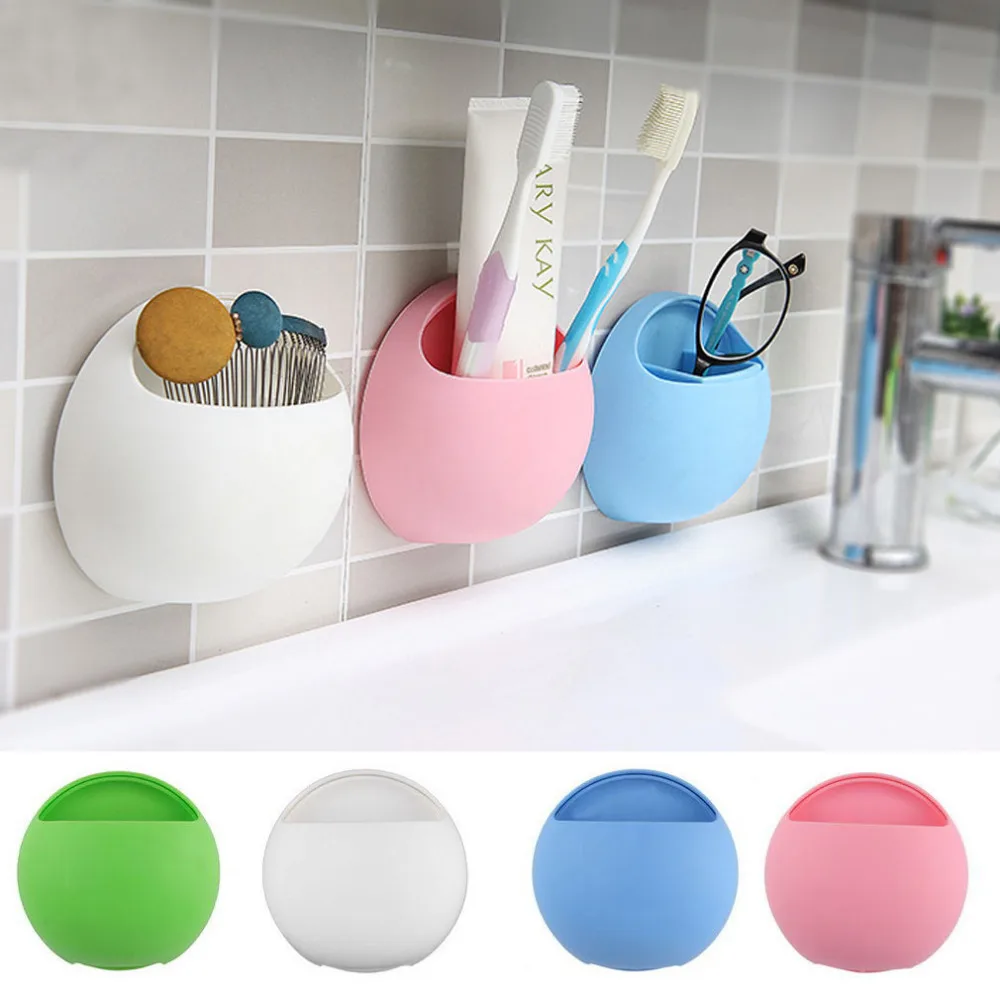 carino uova di disegno spazzolino ganci titolare di aspirazione tazze organizer accessori per il bagno spazzolino