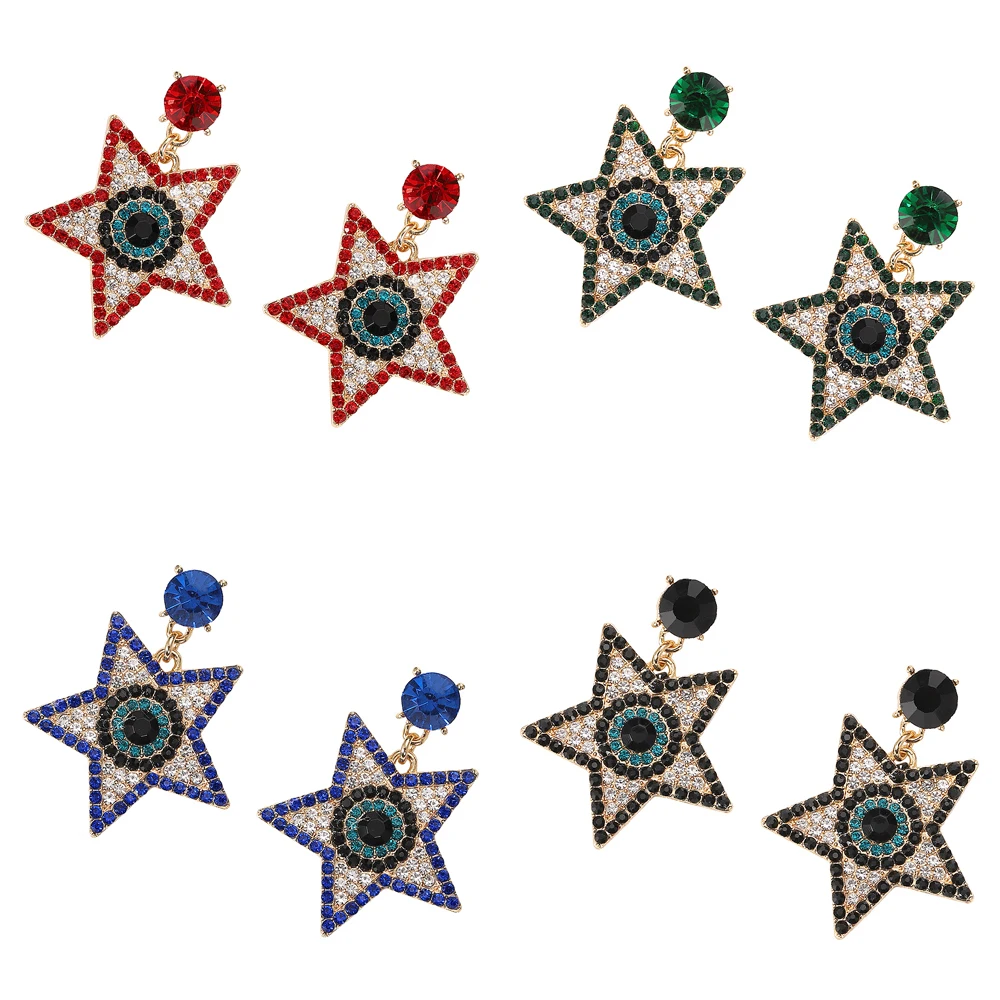 

Miwens Trendy Star Eyes Dangle Earrings Metal Geometic For Women Handmade Pendant Statements Earrings Female Jewelry Accessories
