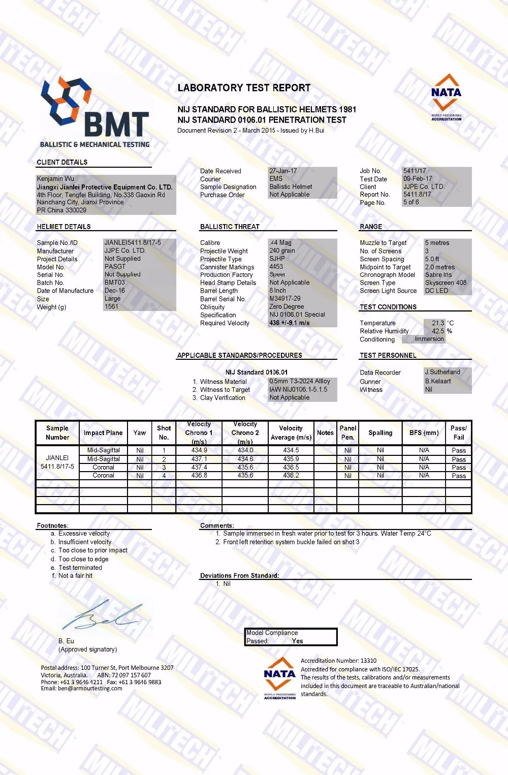 JIANLEI5411.8 Helmet NIJ 0106.01 Special_Page_5