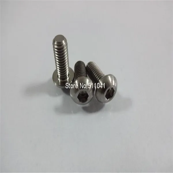 Titan Gr2 M8* 20 ISO 7380 с шестигранной головкой Винт с титановым болтом titanium крепежа, титановый велосипед частей
