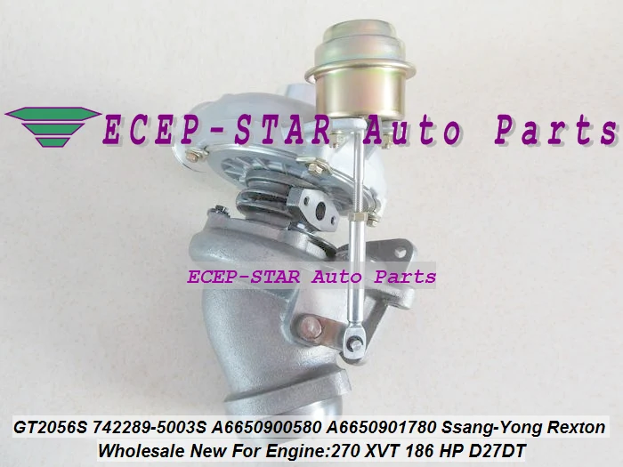 GT2056S 742289 742289-5001S 742289-0003 742289-0002 Турбокомпрессор для Ssang Yong Rexton Rodius 2005-270 XVT D27DT |