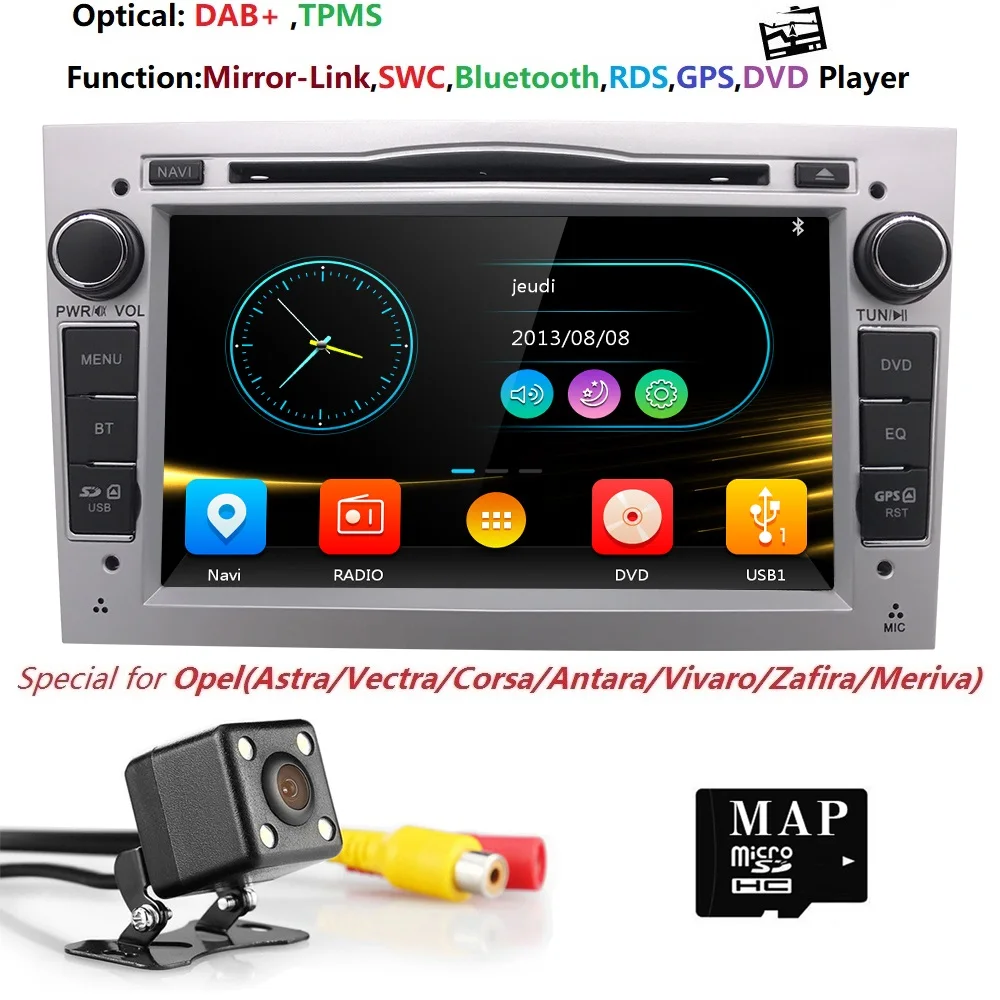 

7" Car DVD Player GPS Navigation System Touch Screen For Opel Zafira B Vectra C D Antara Astra H G Combo BLUETOOTH MUSIC RADIO