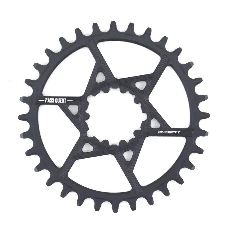 

PASS QUEST SRAM gx xx1 eagle GXP Round MTB Narrow Wide Chainring 32T-42T Bike Bicycle Chainwheel/Chain Wheel 0mm Offset Crankset