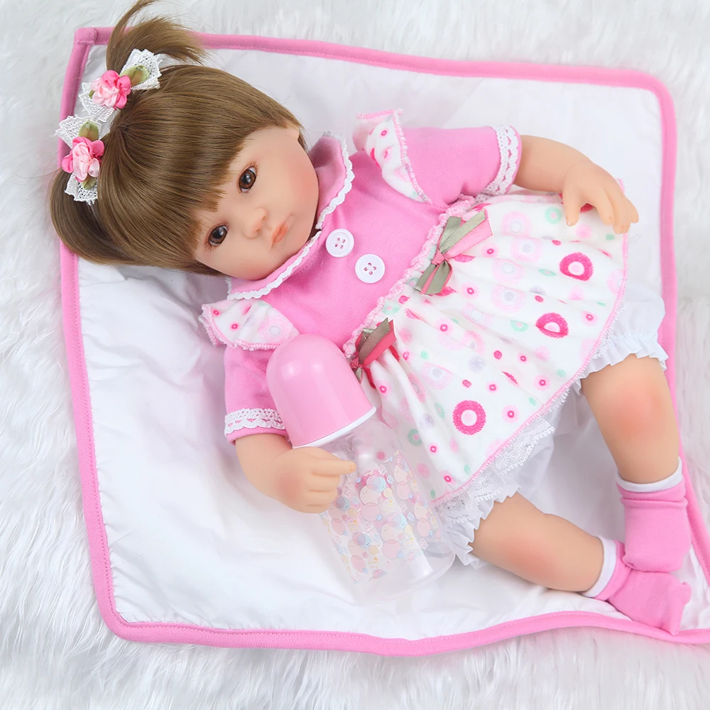 Bebe кукла rebirth 40 см Силиконовая rebirth 16 дюймов Детская кукла игрушка девочка винил новорожденный активность мягкая игрушка кукла-букет