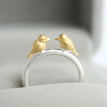 

Free Shipping 925 Sterling Silver Ring Fine Fashion Bird Silver Ring Women Jewelry Gift Finger Open Rings