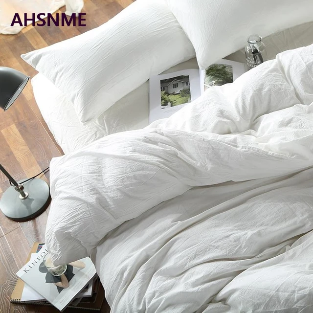AHSNME 100% 코튼 침대 린넨: 편안하고 세련된 수면의 본질
