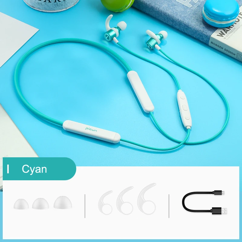 

Picun Newest Bluetooth Earphone Wireless Headphones 3D Stereo Sport Earbuds Neckband Earphone With Microphone For All phone