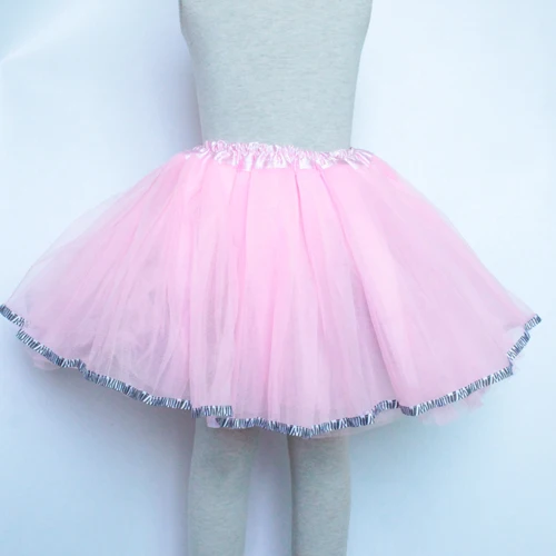 Юбка-пачка для маленьких девочек фатиновые Юбки принцессы Летняя Детская Праздничная юбка-пачка с лентой для девочек, танцевальная петтишка - Цвет: pink