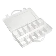Uxcell с фиксированным коробка для хранения компонентов электронный компонент контейнеры прочный кейс для инструментов ящик для рыболовных крючков 6/12/13/18/24/28/30 сетки