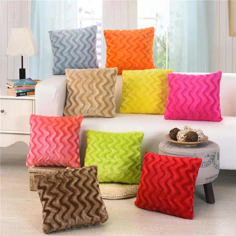 

Geometric Sofa Decorative Cushion Cover Pillow Pillowcase 45*45 Plush Throw Pillow Home Decor Pillowcover 40625