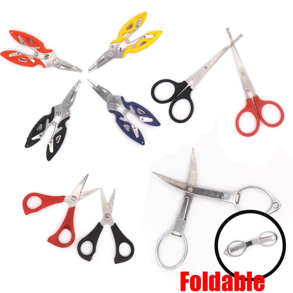 

Fishing Plier Scissor Braid Line Lure Cutter Hook Remover Tackle Tool Cutting Fish Use Tongs Scissors Fishing Pliers 9 Colors