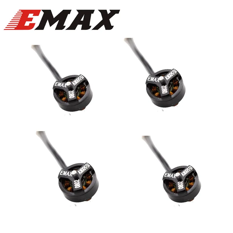 1/2/4 шт. Emax TinyhawkS запасные части 0802 15500KV 1-2S безщеточный мотор для небольшой гоночный Дрон с видом от первого лица Квадрокоптер Мультикоптер с несколькими несущими винтами