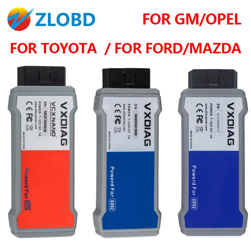 

VXDIAG VCX NANO For Ford For Mazda OBD2 Car Diagnostic Tool 2 in 1 IDS V112 WiFi Scanner For Mazda PCM, ABS,Programming 5.0