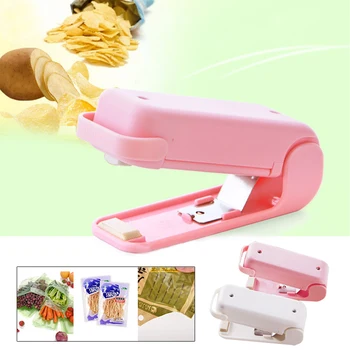 

Portable Mini Heat Sealing Machine Laminating Machine Premiun Hand Pressure Mini Gadgets with battery Bag Clips Handheld