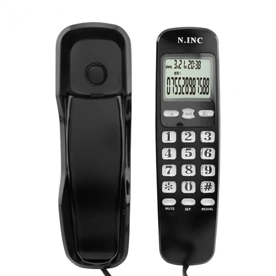 Настенный мини-телефон, двойной АОН DTMF/FSK, домашний офис, отель ...