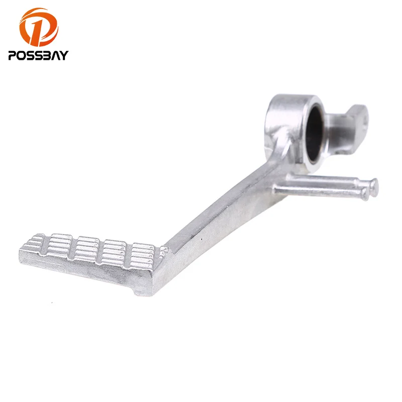 POSSBAY Sliver Motorcycle Rear Brake Foot Pedal Lever Shift Pit Bike